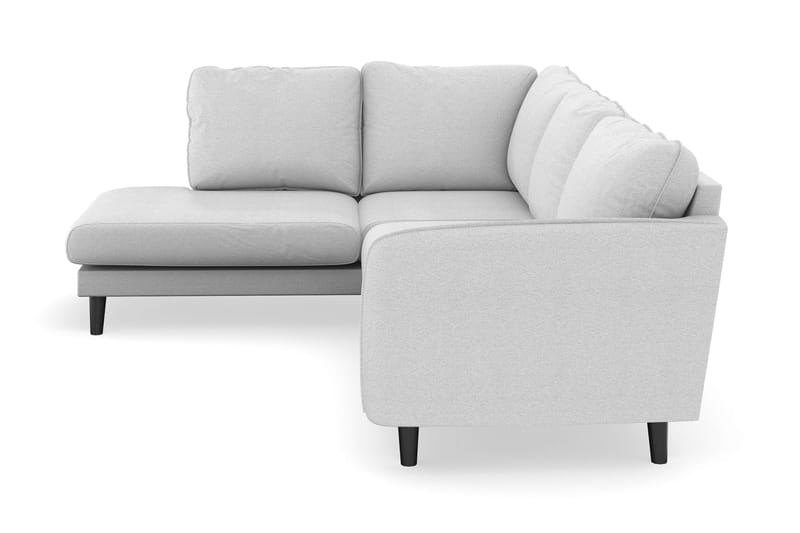 Trend Lyx 4-seters Venstrevendt L-formet Sjeselongsofa i Stoff - Lysegrå - Møbler - Sofaer - Sofa med sjeselong