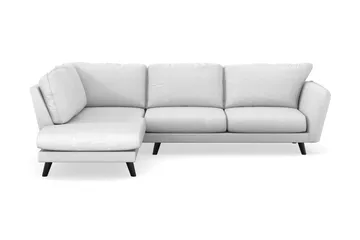 Trend Lyx 4-seters Venstrevendt L-formet Sjeselongsofa i Stoff - Lysegrå - Møbler - Sofaer - Sofa med sjeselong