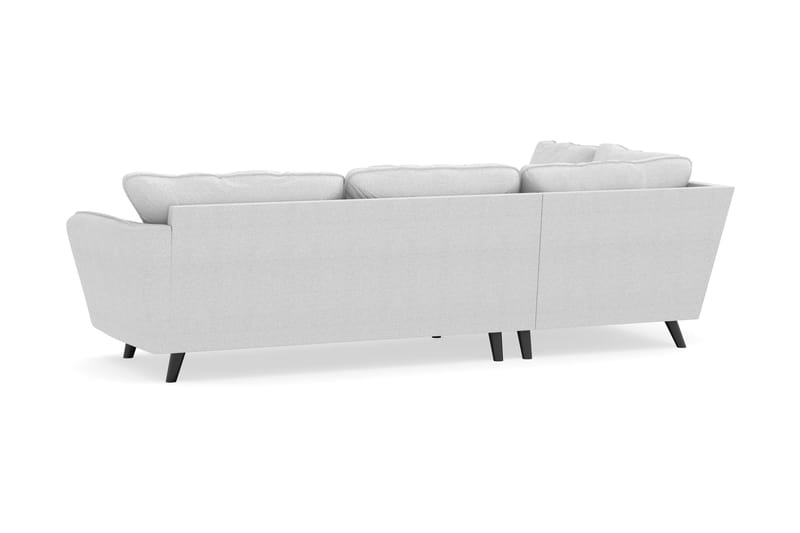 Trend Lyx 4-seters Venstrevendt L-formet Sjeselongsofa i Stoff - Lysegrå - Møbler - Sofaer - Sofa med sjeselong