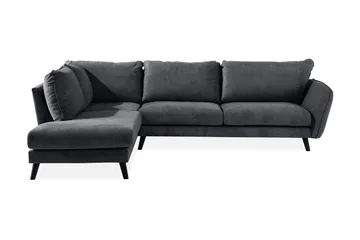 Trend Lyx 4-seters Venstrevendt L-formet Sjeselongsofa i Stoff