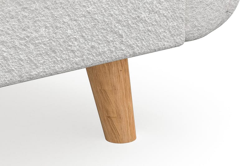Trend Lyx Sjeselongsofa Høyre - Hvit|Bouclé - Møbler - Sofaer - Sofa med sjeselong