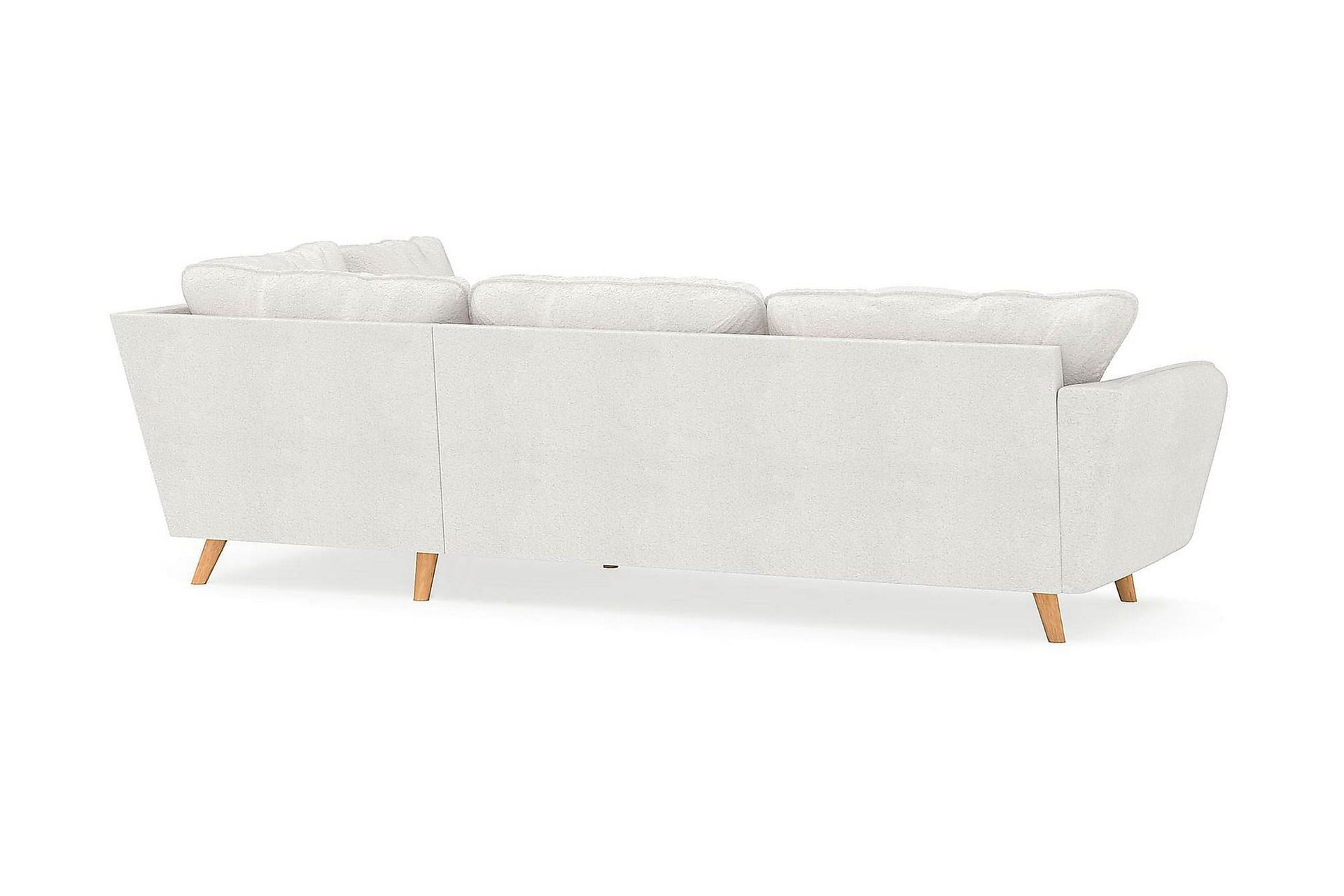Trend Lyx Sjeselongsofa Høyre - Hvit|Bouclé - Møbler - Sofaer - Sofa med sjeselong