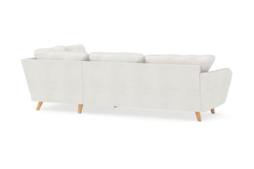 Trend Lyx Sjeselongsofa Høyre - Hvit|Bouclé - Møbler - Sofaer - Sofa med sjeselong