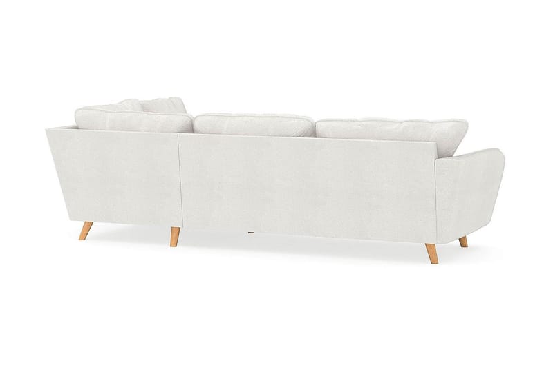 Trend Lyx Sjeselongsofa Høyre - Hvit|Bouclé - Sofa med sjeselong - 4 seters sofa med divan