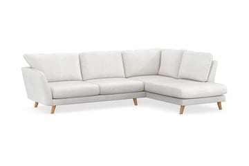 Trend Lyx Sjeselongsofa Høyre - Hvit|Bouclé - Møbler - Sofaer - Sofa med sjeselong