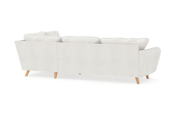 Trend Lyx Sjeselongsofa Høyre - Hvit|Bouclé - Møbler - Sofaer - Sofa med sjeselong