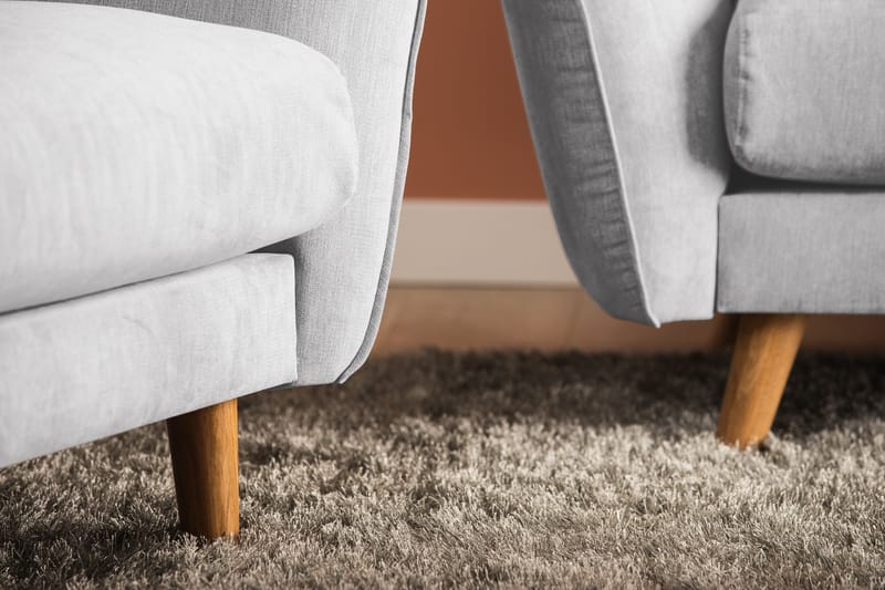 Trend Lyx Sjeselongsofa Høyre - Lysegrå - Møbler - Sofaer - Sofa med sjeselong