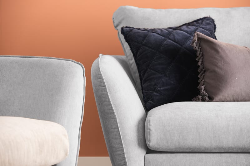 Trend Lyx Sjeselongsofa Høyre - Lysegrå - Møbler - Sofaer - Sofa med sjeselong