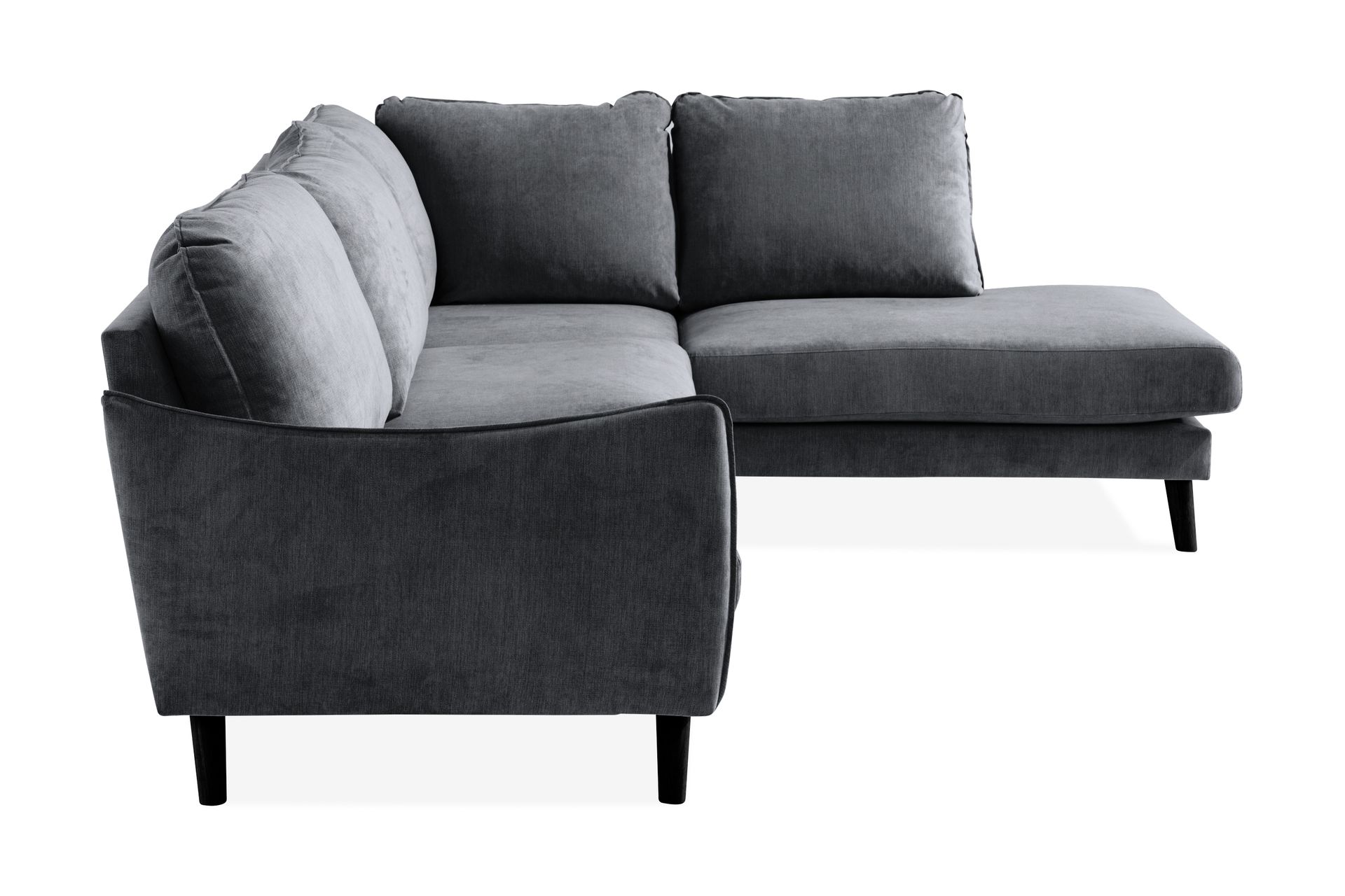 Trend Lyx Sjeselongsofa Høyre - Mørkegrå - Møbler - Sofaer - Sofa med sjeselong