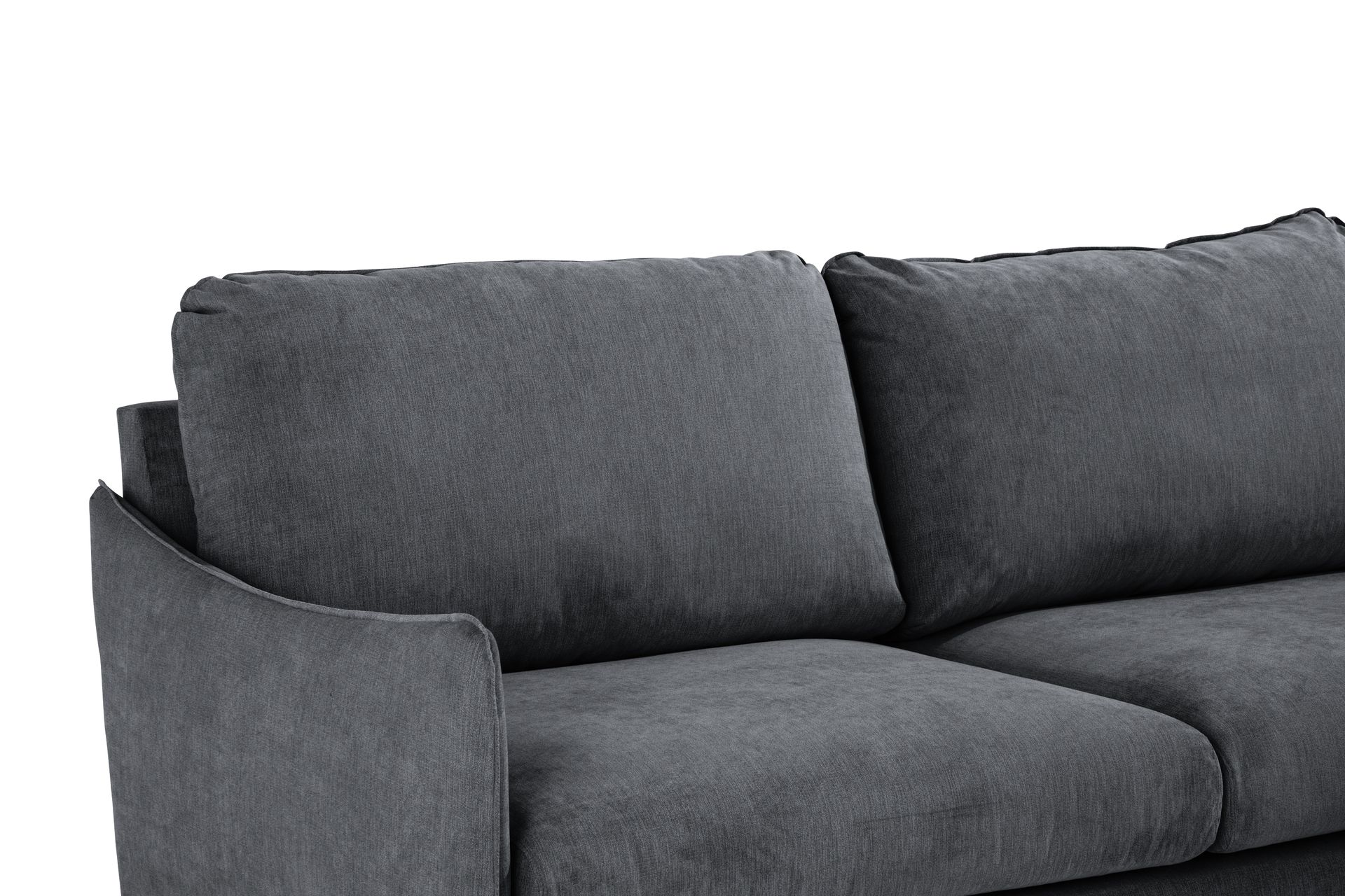 Trend Lyx Sjeselongsofa Høyre - Mørkegrå - Møbler - Sofaer - Sofa med sjeselong