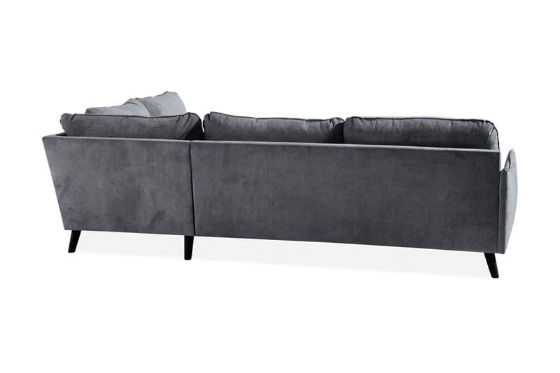 Trend Lyx Sjeselongsofa Høyre - Mørkegrå - Sofa med sjeselong - 4 seters sofa med divan