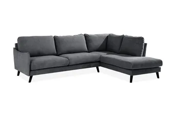 Trend Lyx Sjeselongsofa Høyre - Mørkegrå - Møbler - Sofaer - Sofa med sjeselong