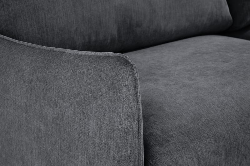 Trend Lyx Sjeselongsofa Høyre - Mørkegrå/Eik - Møbler - Sofaer - Sofa med sjeselong - 4 seters sofa med divan