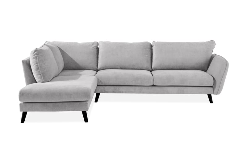 Trend Lyx Sjeselongsofa Venstre - Lysegrå - Sofa med sjeselong - 4 seters sofa med divan