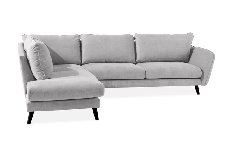 Trend Lyx Sjeselongsofa Venstre - Lysegrå - Sofa med sjeselong - 4 seters sofa med divan