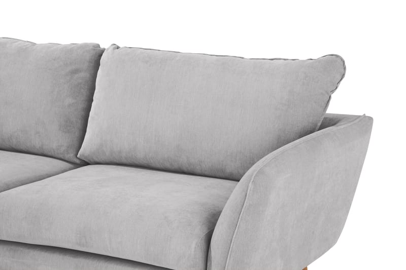 Trend Lyx Sjeselongsofa Venstre - Lysegrå - Sofa med sjeselong - 4 seters sofa med divan