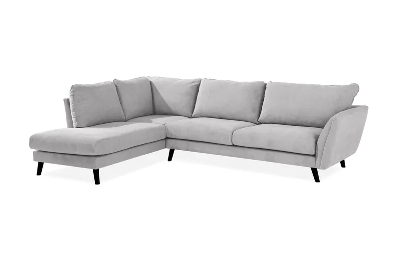 Trend Lyx Sjeselongsofa Venstre - Lysegrå - Møbler - Sofaer - Sofa med sjeselong - 4 seters sofa med divan