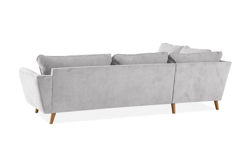 Trend Lyx Sjeselongsofa Venstre - Lysegrå/Eik - Møbler - Sofaer - Sofa med sjeselong