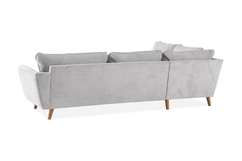 Trend Lyx Sjeselongsofa Venstre - Lysegrå/Eik - Møbler - Sofaer - Sofa med sjeselong - 4 seters sofa med divan