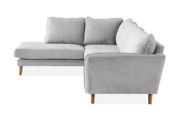 Trend Lyx Sjeselongsofa Venstre - Lysegrå/Eik - Møbler - Sofaer - Sofa med sjeselong