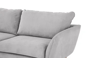Trend Lyx Sjeselongsofa Venstre - Lysegrå/Eik - Møbler - Sofaer - Sofa med sjeselong