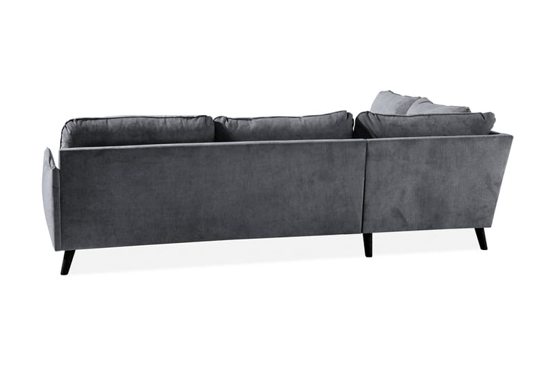 Trend Lyx Sjeselongsofa Venstre - Mørkegrå - Sofa med sjeselong - 4 seters sofa med divan