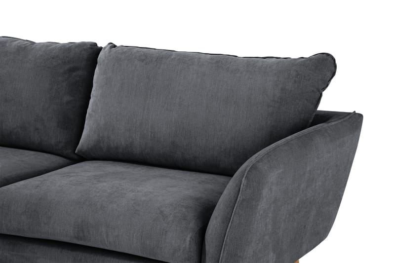 Trend Lyx Sjeselongsofa Venstre - Mørkegrå - Sofa med sjeselong - 4 seters sofa med divan