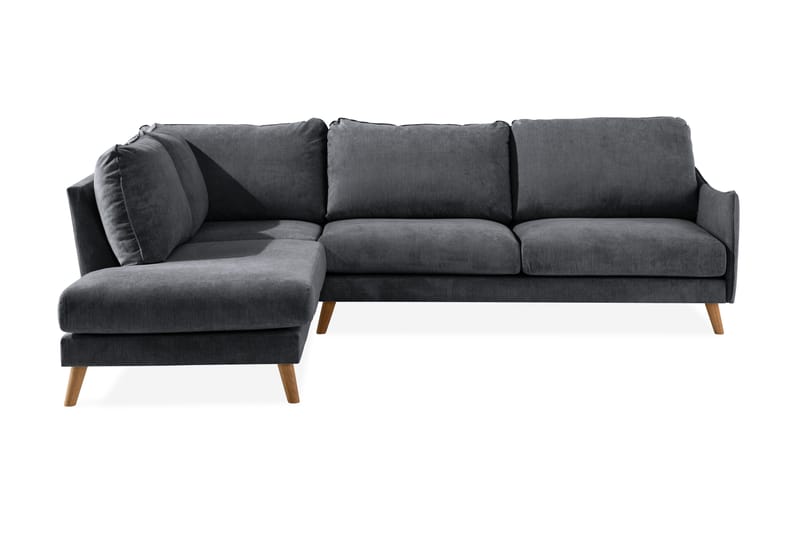 Trend Lyx Sjeselongsofa Venstre - Mørkegrå/Eik - Møbler - Sofaer - Sofa med sjeselong