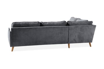 Trend Lyx Sjeselongsofa Venstre - Mørkegrå/Eik - Møbler - Sofaer - Sofa med sjeselong