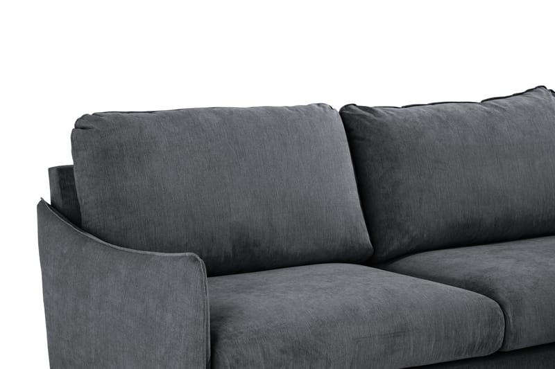 Trend Lyx Sjeselongsofa Venstre - Mørkegrå/Eik - Sofa med sjeselong - 4 seters sofa med divan