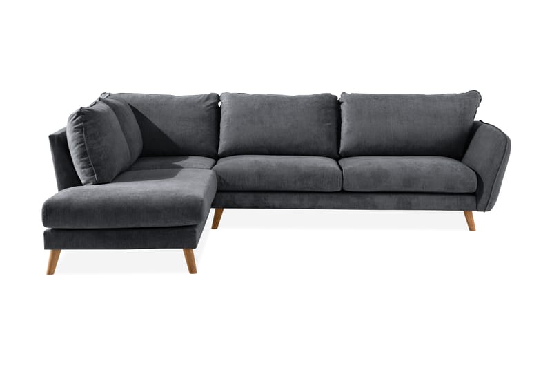Trend Lyx Sjeselongsofa Venstre - Mørkegrå/Eik - Møbler - Sofaer - Sofa med sjeselong