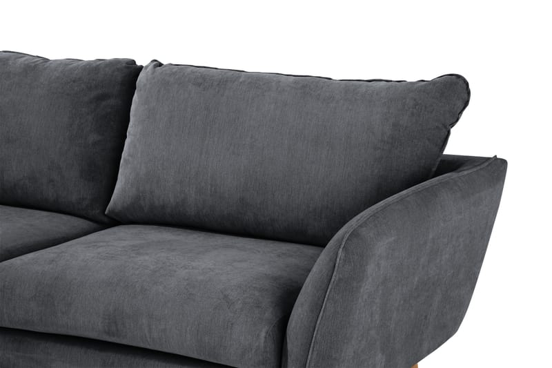 Trend Lyx Sjeselongsofa Venstre - Mørkegrå/Eik - Møbler - Sofaer - Sofa med sjeselong