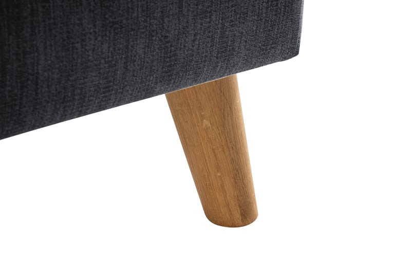 Trend Lyx Sjeselongsofa Venstre - Mørkegrå/Eik - Møbler - Sofaer - Sofa med sjeselong - 4 seters sofa med divan