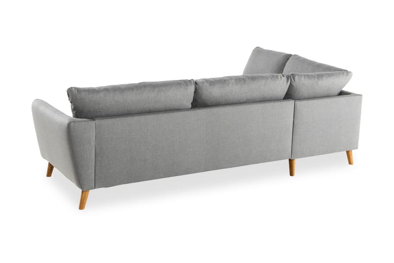 Trend Sofa 3-seter med Sjeselong Venstre - Lysegrå - Sofa med sjeselong - 3 seters sofa med divan