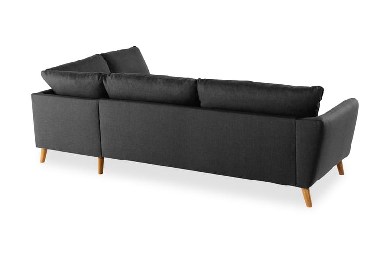 Trend Soffa 3-seter med Sjeselong Høyre - Svart - Sofa med sjeselong - 3 seters sofa med divan