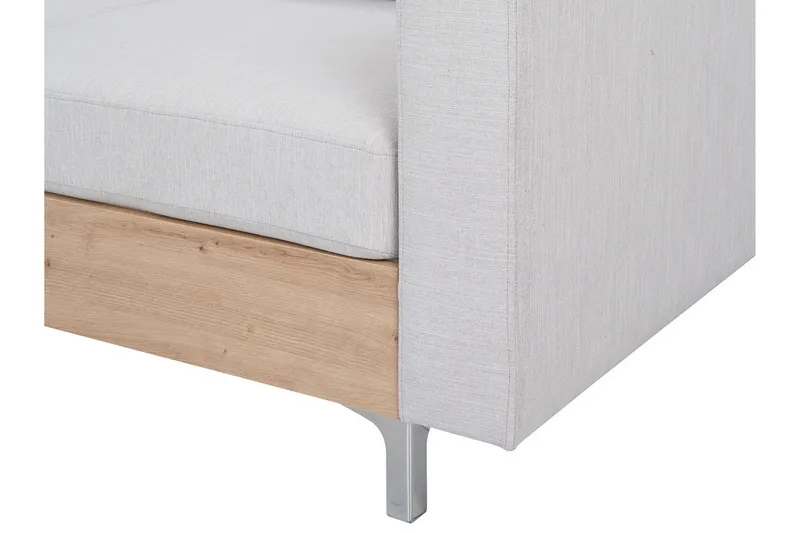 Truro Høyre L-formet Sofa med Sjeselong i Kunstlær med Treramme - Svart - Møbler - Sofaer - Sofa med sjeselong