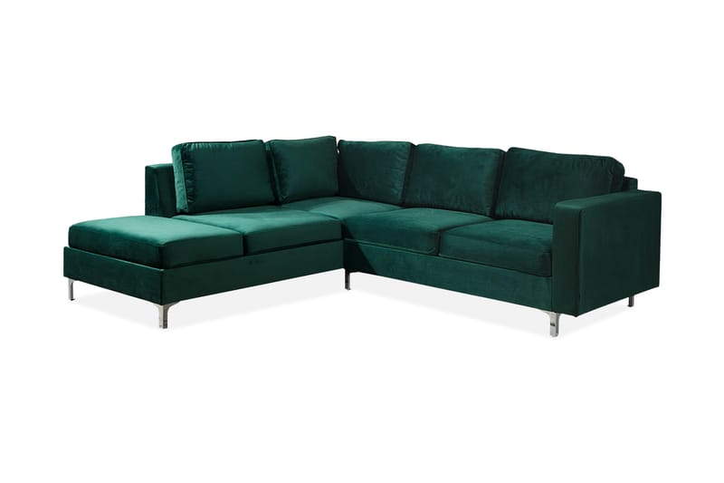 Truro Hjørnesofa Divan Venstre - Grønn - Møbler - Sofaer - Sofa med sjeselong