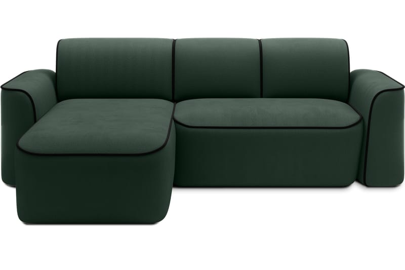 Ume 4-seter Sofa med Sjeselong, Grønn