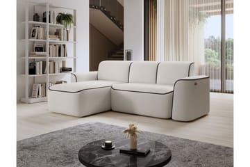 Ume 4-seters Sofa med Divan - Hvit - Møbler - Sofaer - Sofa med sjeselong