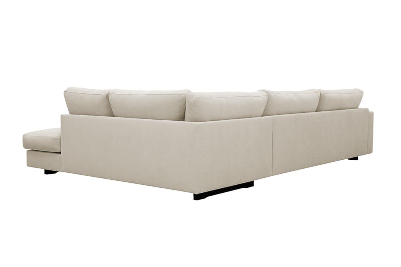 Valencia Ekstra Dyp 4-seters sofa med Sjeselong Høyre - Beige - Møbler - Sofaer - Sofa med sjeselong