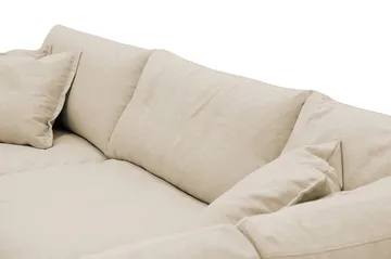 Valencia Ekstra dyp 4-seters sofa med sjeselong høyre - Beige - Møbler - Sofaer - Sofa med sjeselong