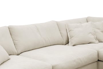 Valencia Ekstra Dyp 4-seters sofa med Sjeselong Høyre - Beige - Møbler - Sofaer - Sofa med sjeselong