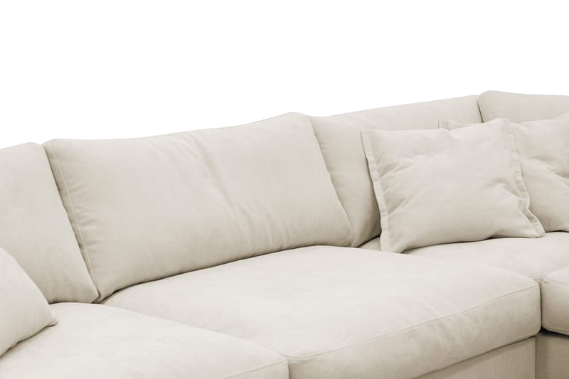 Valencia Ekstra Dyp 4-seters sofa med Sjeselong Høyre - Beige - Møbler - Sofaer - Sofa med sjeselong