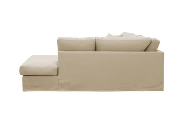 Valencia Ekstra dyp 4-seters sofa med sjeselong høyre - Beige - Møbler - Sofaer - Sofa med sjeselong