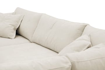 Valencia Ekstra Dyp 4-seters sofa med Sjeselong Høyre - Beige - Møbler - Sofaer - Sofa med sjeselong