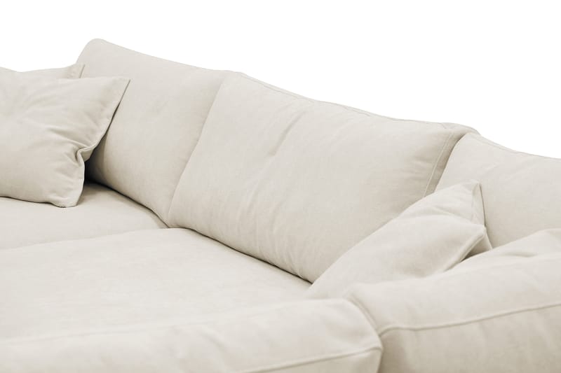 Valencia Ekstra Dyp 4-seters sofa med Sjeselong Høyre - Beige - Møbler - Sofaer - Sofa med sjeselong