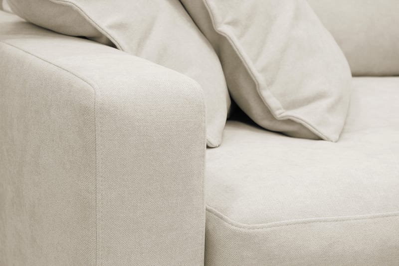 Valencia Ekstra Dyp 4-seters sofa med Sjeselong Høyre - Beige - Møbler - Sofaer - Sofa med sjeselong