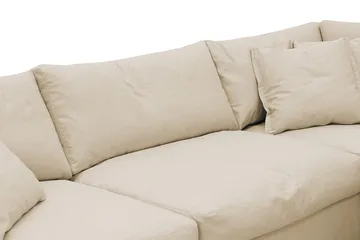 Valencia Ekstra dyp 4-seters sofa med sjeselong høyre - Beige - Møbler - Sofaer - Sofa med sjeselong