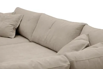 Valencia Ekstra Dyp 4-seters sofa med Sjeselong Høyre - Brun - Møbler - Sofaer - Sofa med sjeselong