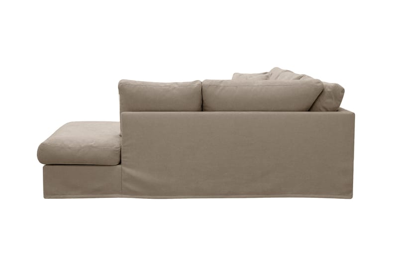 Valencia Ekstra dyp 4-seters sofa med sjeselong høyre - Brun - Møbler - Sofaer - Sofa med sjeselong